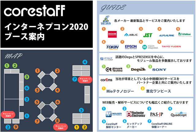 ネプコン2020の会場案内図